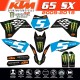 Kit déco KTM 65SX MONSTER ENERGY Decografix